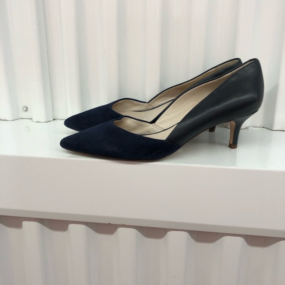 Louise et Cie Blue Heels Size 8W